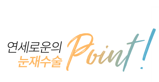 연세로운성형외과의 눈재수술 point