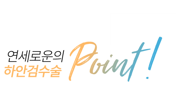 연세로운성형외과의 하안검수술 point