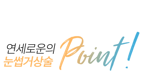 연세로운성형외과의 눈썹거상술 point