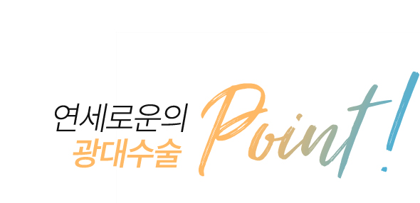 연세로운성형외과의 광대 수술법 point